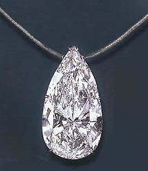75 carat pear shaped diamond – 5 million dollars!
