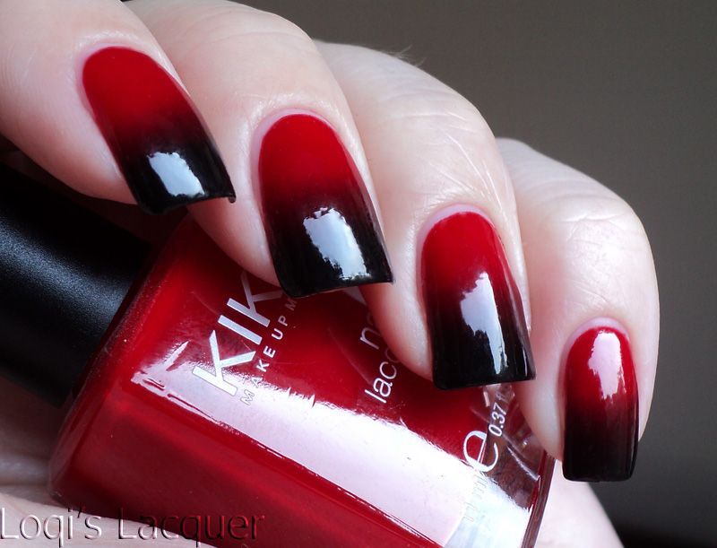 ♥ "Vampy Gradient" – ' "For this manicure I used 2 coat