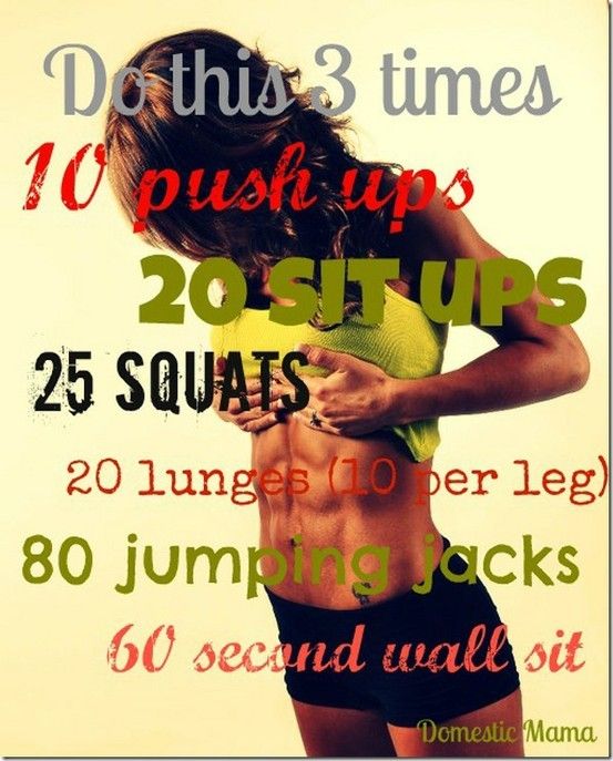 At home workout