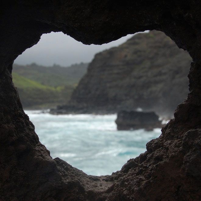 Awesome….found in Nature is this heart hole in rock…so unreal, we think.