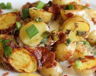 Bacon cheese potatoes–in the crockpot