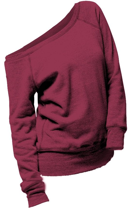 Bella Slouchy Fleece Red Triblend. It looks so comfy!