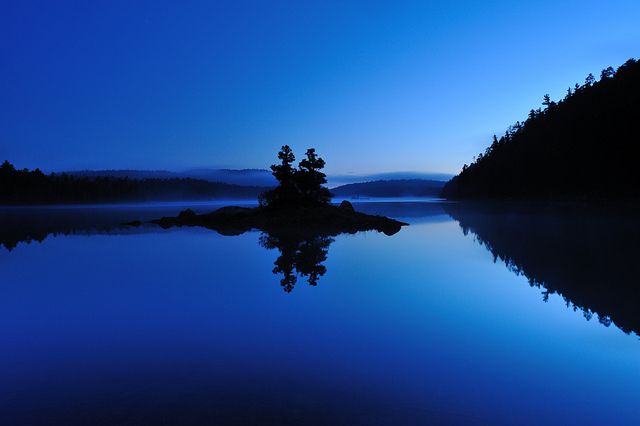Blue Hour, Sylvester Lake by Peter Bowers…just paddled this lake!