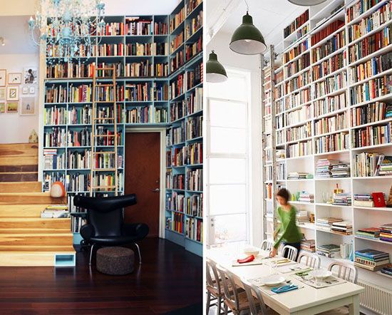 Bookshelves, glorious bookshelves.