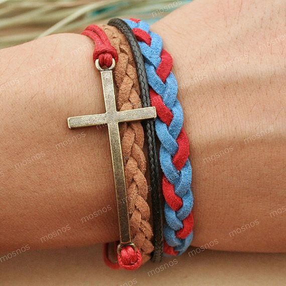 Bracelet-cross charm bracelet
