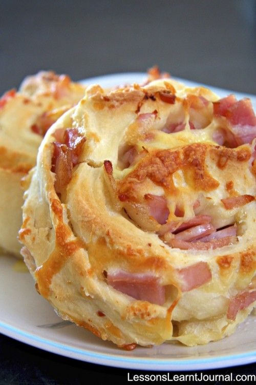 Canadian Bacon and Mozzarella Cheese Swirl Bread