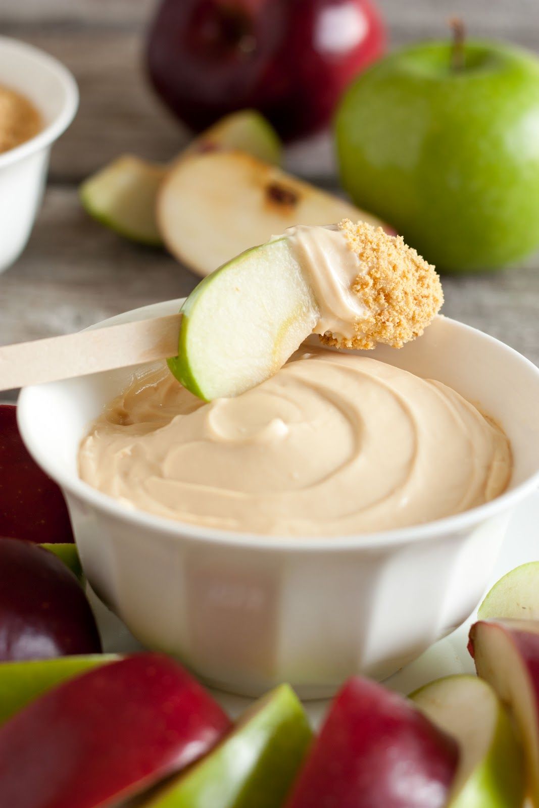 Caramel Cheesecake Apple Dip (3 Ingredient 3 Minute Recipe) … fall delight!