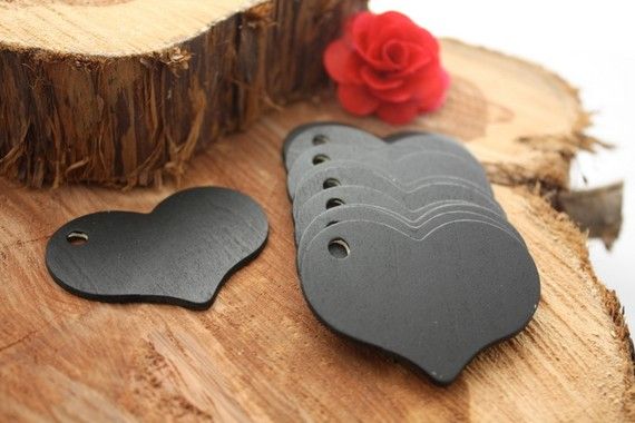 Chalk board gift tags! Reusable! This is so clever. These little wood cutouts ar