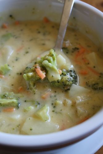Cheesy Vegetable Chowder (crock pot) – like broccoli cheese but with more veggie