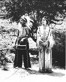 Cherokee boy and girl on reservation, North Carolina.  June 1939.