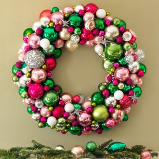 Christmas ball wreath