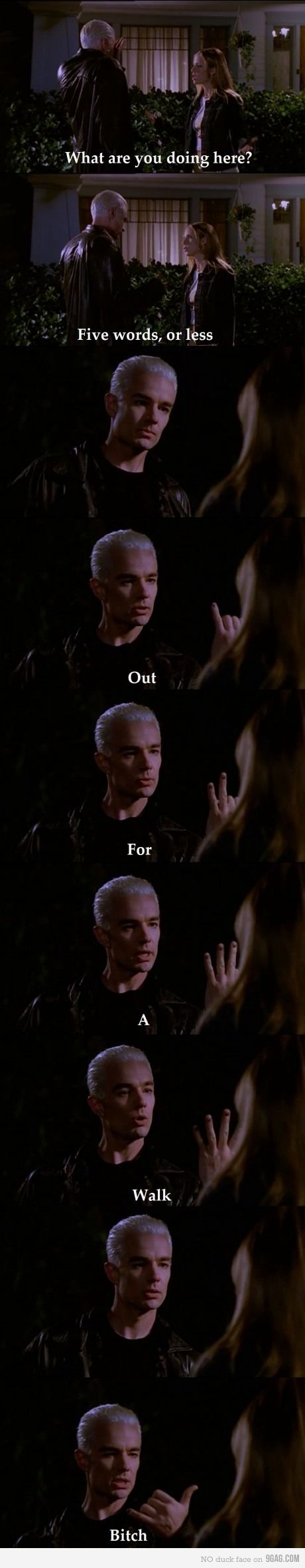 Classic Buffy moment courtesy of Spike.