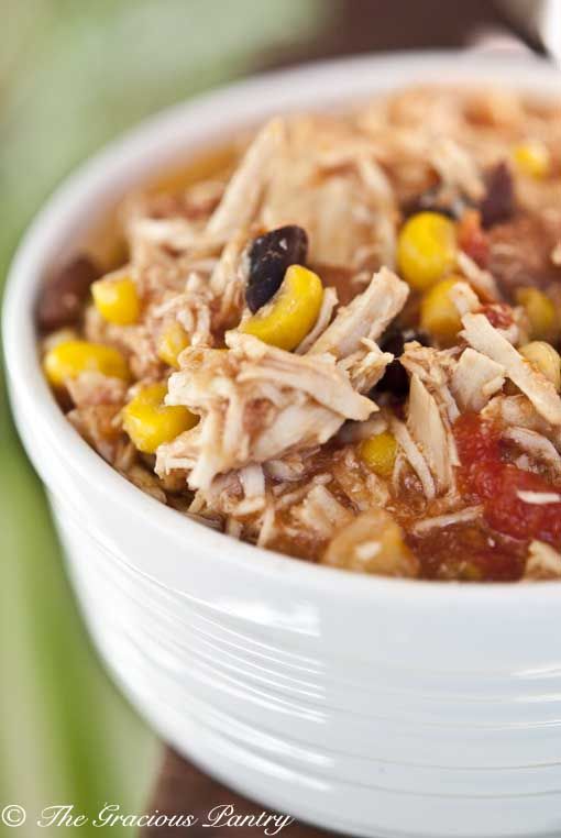 Clean Eating Slow Cooker recipes- 2 bean southwest chicken