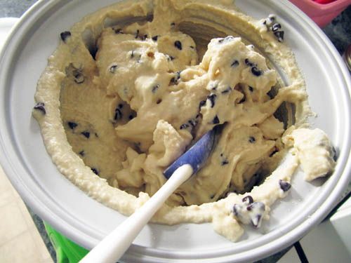 Cookie dough ice cream. Not vanilla ice cream with cookie dough in it, but actua