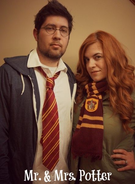 Couple Costume Alert: Adult Harry and Ginny from Harry Potter #halloween