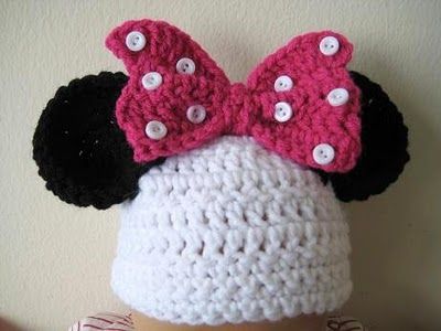 Crochet Minnie hat