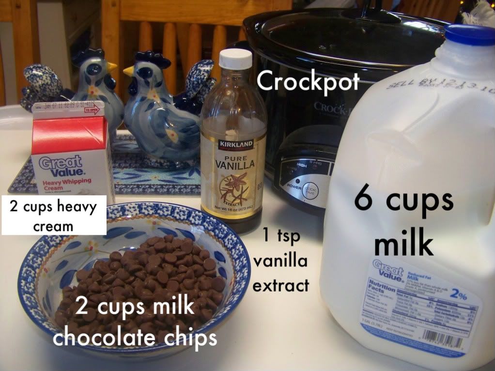 Crock pot hot chocolate. Polar express day!!!!