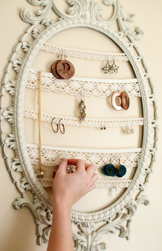 Diy Lace & Frame Accesories Holder