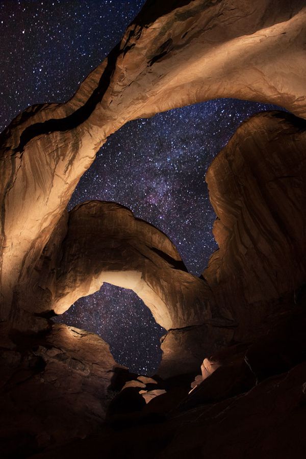 Double Arch under Milky Way by Alex Noriega