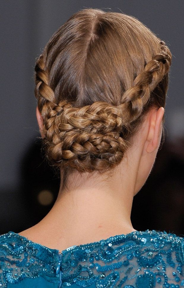 Double braided chignon how to