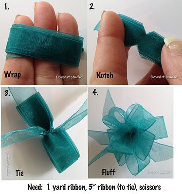 Easy step by step bow making.