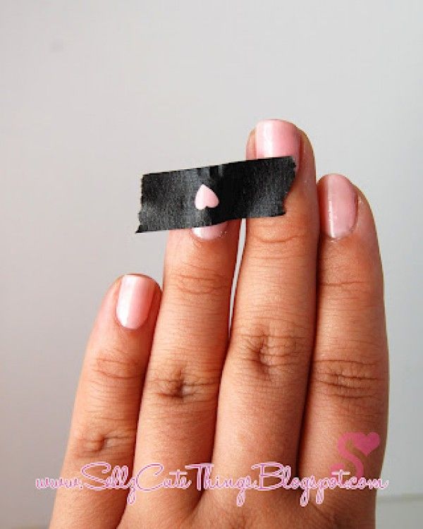 Easy way to get a heart shape on your nails, find a whole puncher that comes in