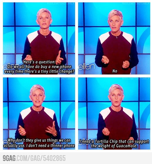 Ellen speaks the truth.