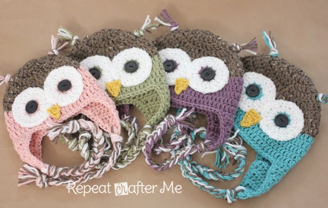 FREE Crochet Owl Hat Pattern in Newborn – Adult sizes!!