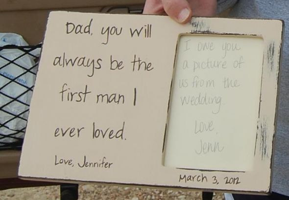 F.O.B. wedding day gift. Awww this makes me want to cry!