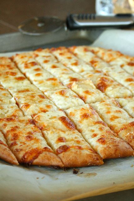 Fail-Proof Pizza Dough and Cheesy Garlic Bread Sticks {just like in restaurants!