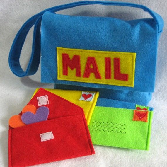 Felt Mailbag and Mail.