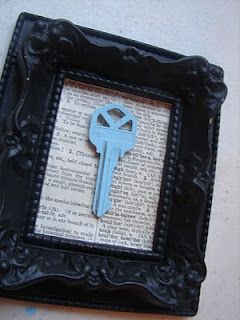 Frame the key from your first home together–would be cute with a street map beh
