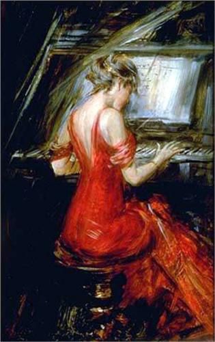 Giovanni Boldini – The Woman in Red