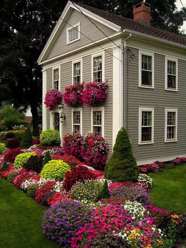 Gorgeous flower beds.