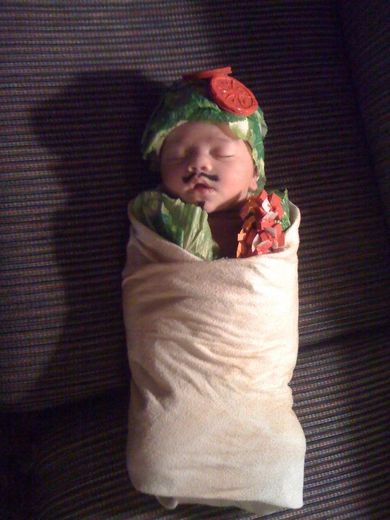 Hahha Halloween – baby burrito!