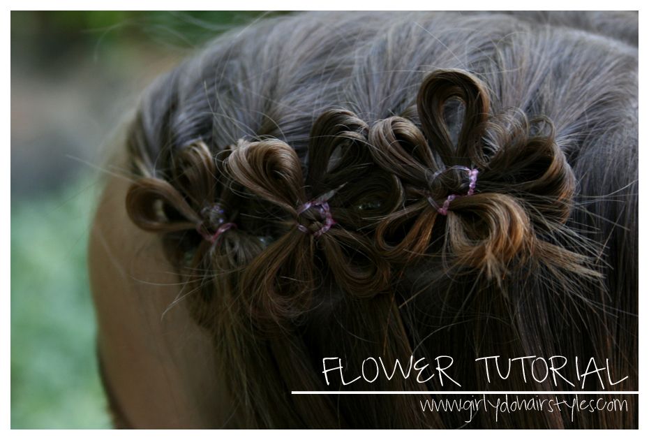 Hair flowers tutorial