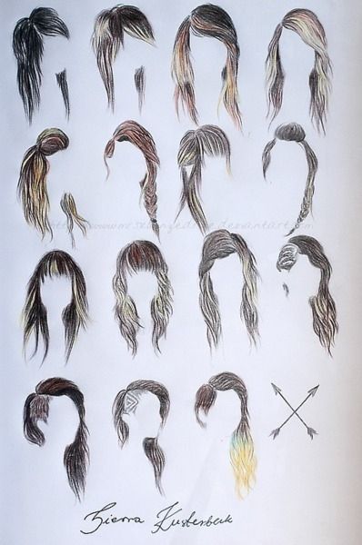 Hair styles. Long.