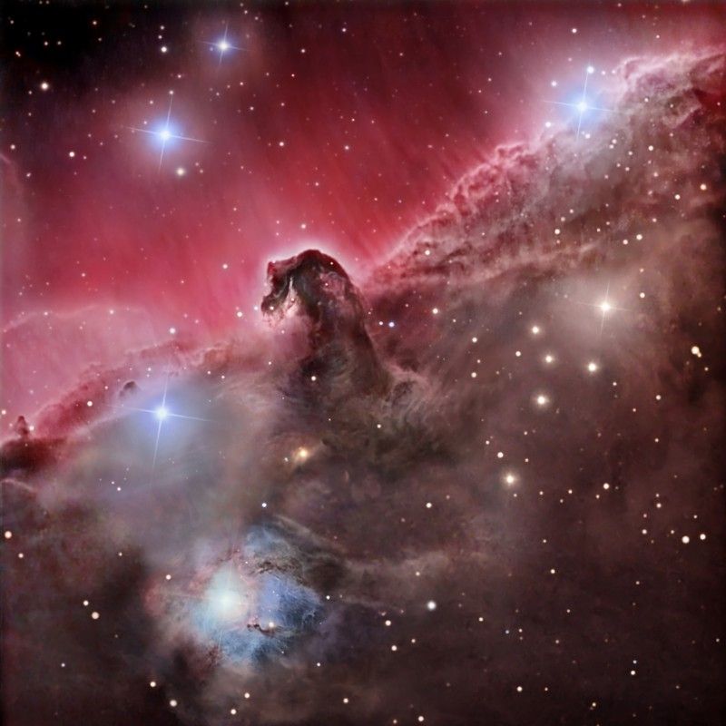 Horsehead Nebula.  Clicking on the picture will download the highest resolution