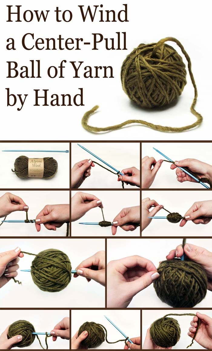 How to Wind a Center-Pull Ball of Yarn – good to know!!!