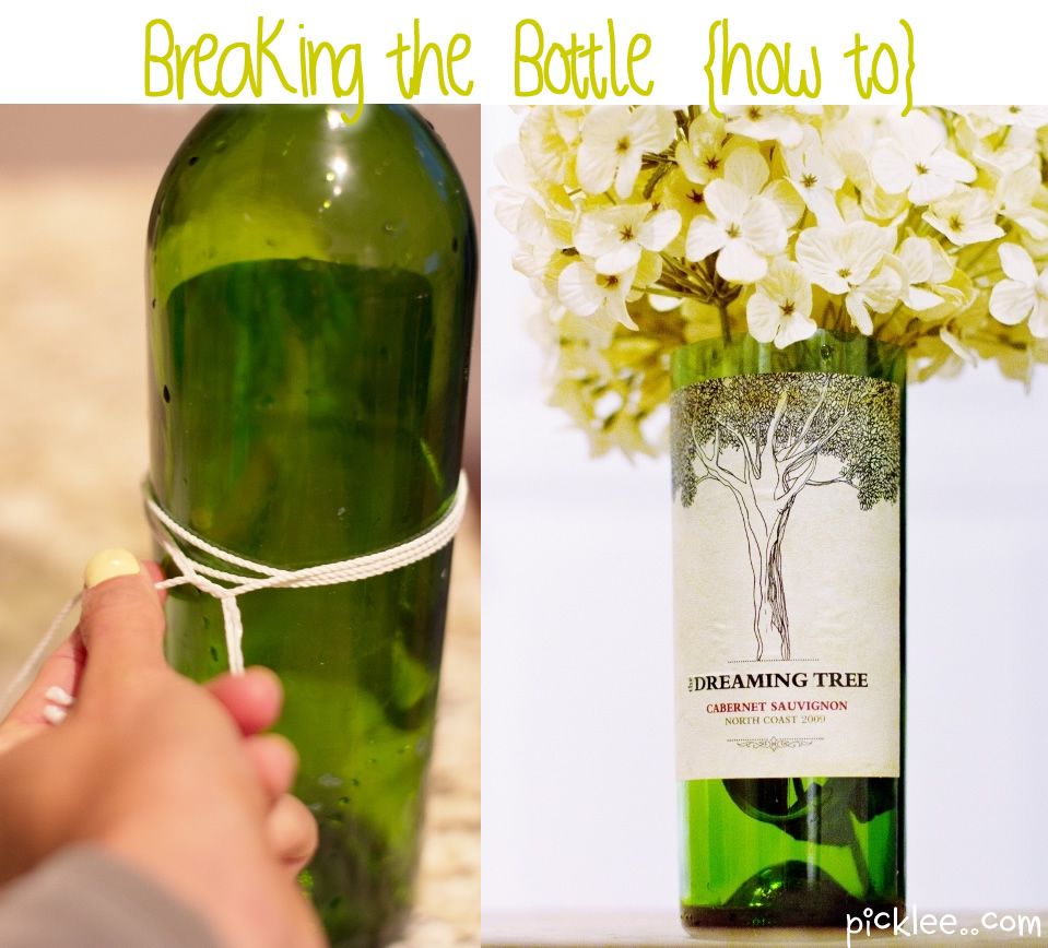 How to cut a bottle without using a glass cutter.