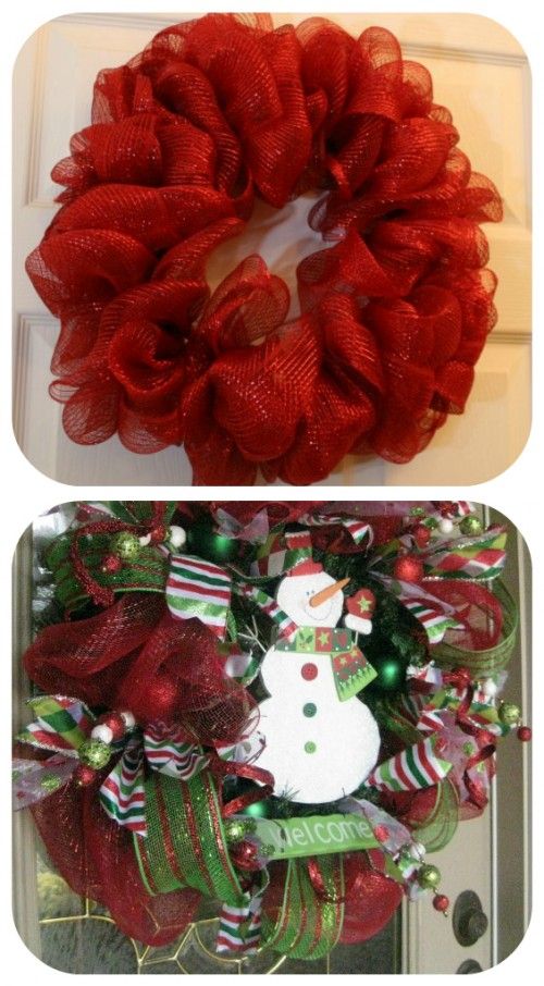 How to make mesh wreath – and like 80+ other wreaths from tipjunkie