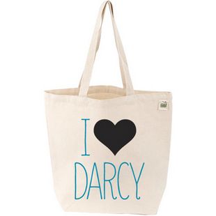 I ♥ Darcy Tote – a popular accessory amongst the Regency set