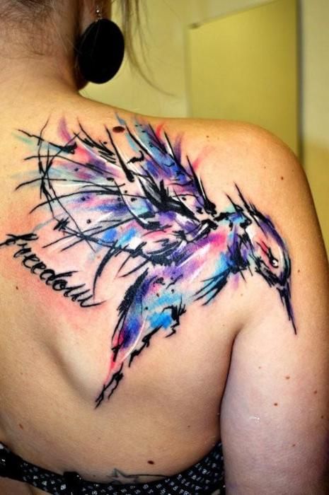 I really like the abstract-ness to this tattoo.  Would be interested in somethin
