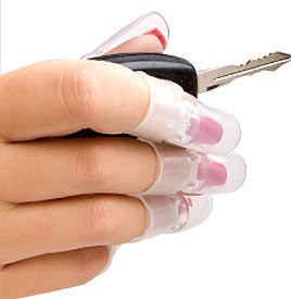 I so need these!!! Nails In Motion Tip Tops – they protect your wet nails from g