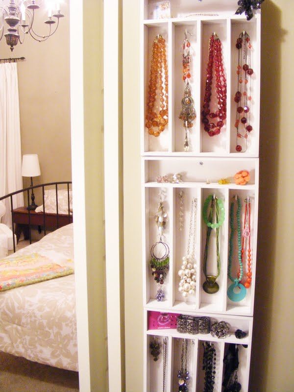 Jewelry Hangers out of silverware trays
