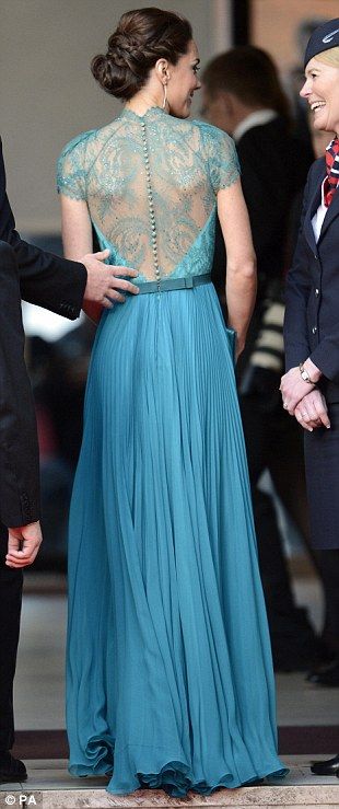 Kate MIddleton in a Jenny Peckham gown