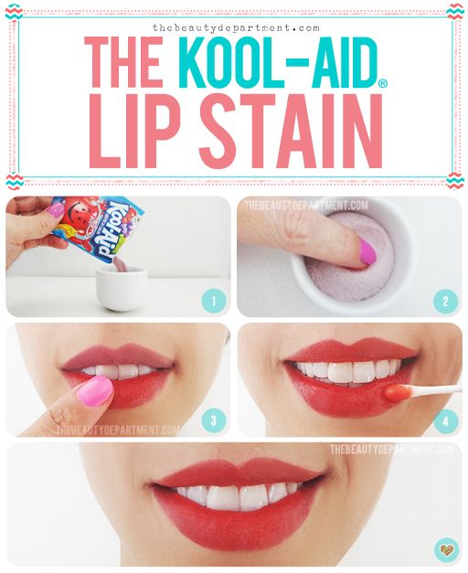 Kool-aid lip stain #DIY