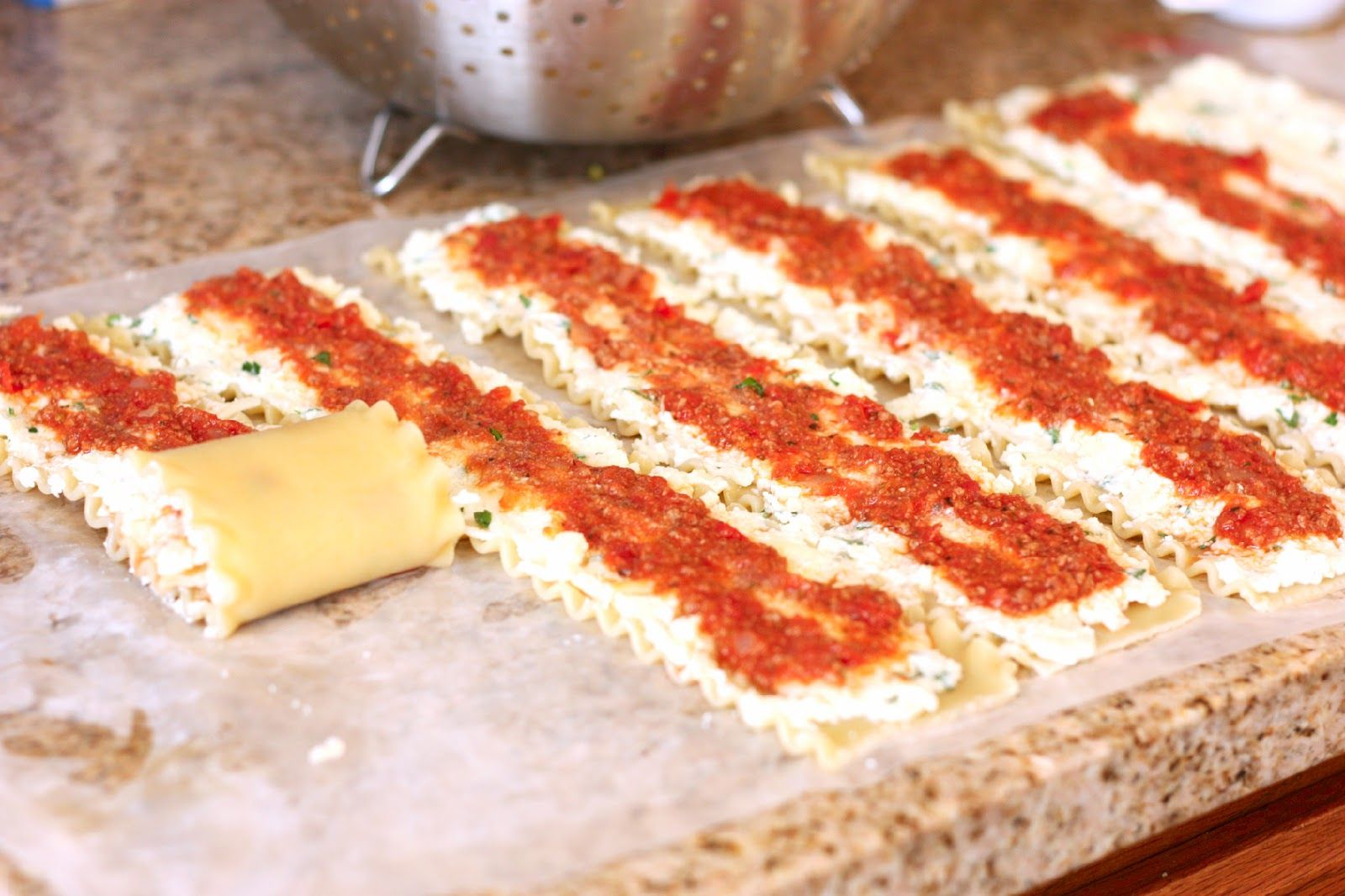 Lasagna Roll Ups.. can be made in single servings and frozen!