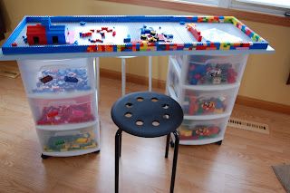 Lego Storage/Build Table.  Have to have . . .