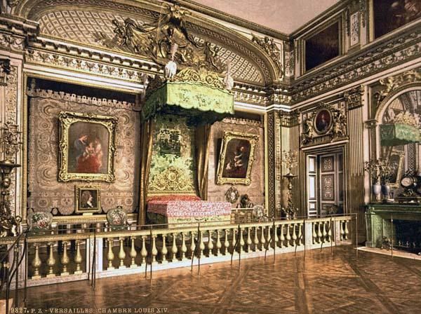 Louis XIV bedroom at Versailles